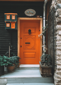 Orange door color -2