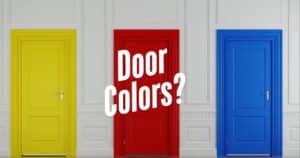 red -yellow -blue door colors unique painting