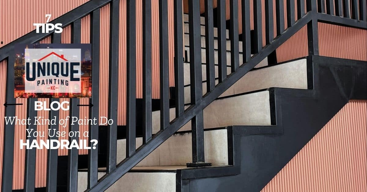 handrail with caption What Kind of Paint Do You Use on a Handrail