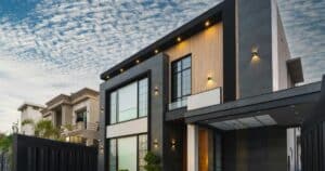 black exterior house