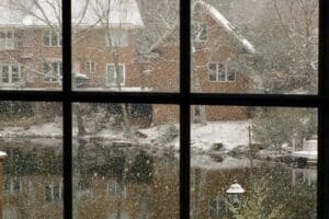 window in winter season